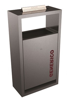 Cestino stradale gettacarte con posacenere modello Cosenza
