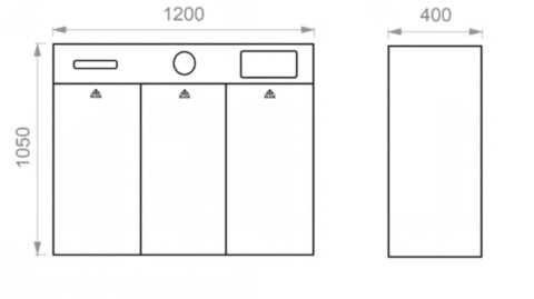Disegno tecnico Cestino Coffee 683/3C