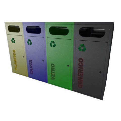 Copri contenitore raccolta differenziata modello Eco