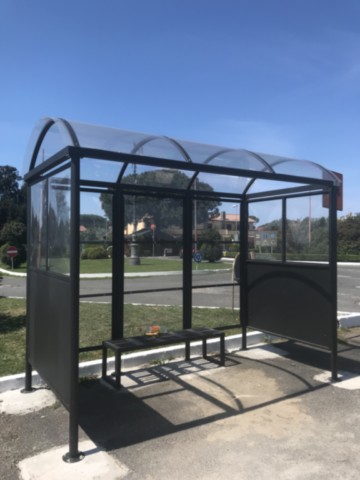 Pensilina per attesa autobus modello Genova