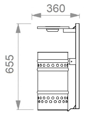 Cestino arredo urbano Elux