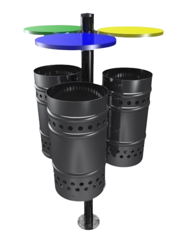 Cestino stradale raccolta differenziata modello Libertino