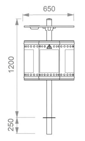 estino raccolta dei rifiuti anti bomba modello Libertino 636/3CPAT
