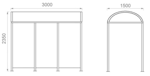 Pensilina attesa autobus Genova 