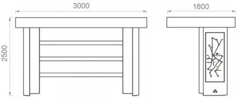 Dettagli Tecnici Pensilina attesa autobus modello Shelter