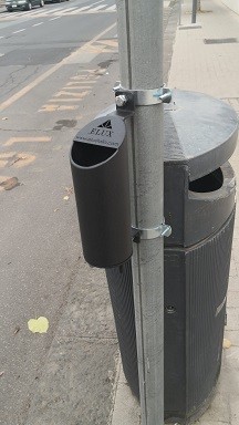 Posacenere stradale modello Fano ELUX