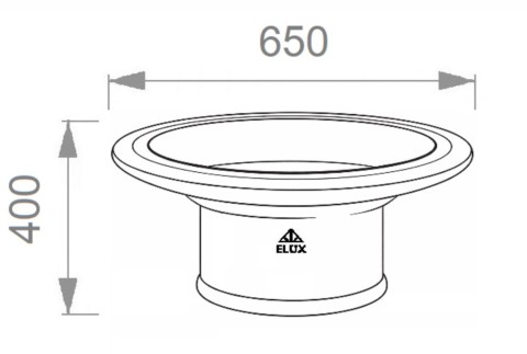 Scheda tecnica Fioriera stradale in acciaio Roman 104 ELUX