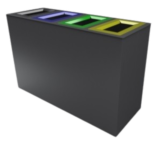 Cestino stradale raccolta differenziata modello Courmayeur